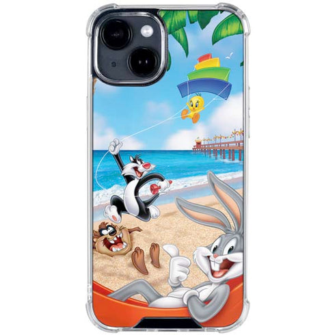 Looney Tunes Beach iPhone 15 Clear Case